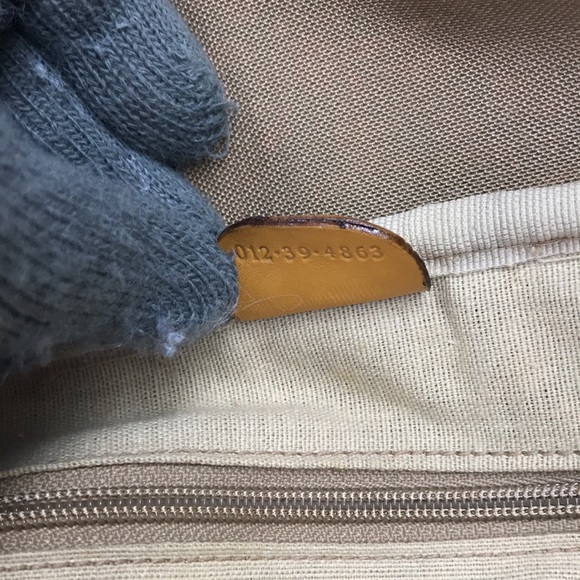 Gucci Web Monogram Vinyl Canvas Travel Bag Suitcase Sherry Line  FINAL SALE - Picture 13 of 16